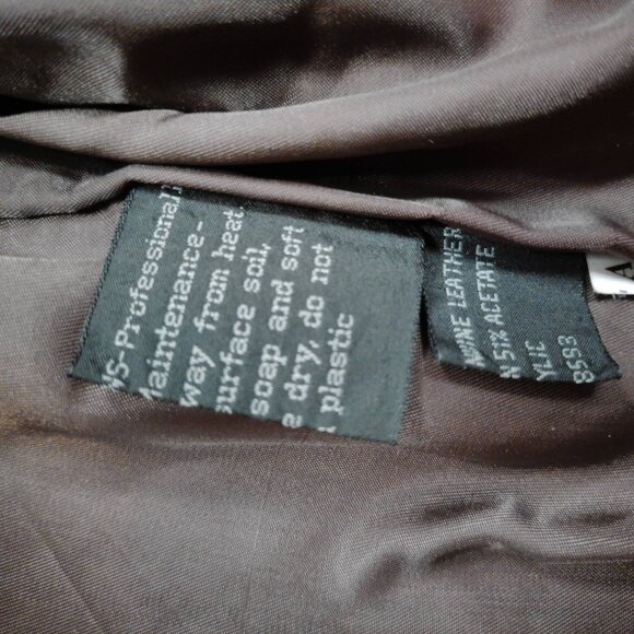Vintage Members Only vintage bomber jacket in chocolate brown - Picture 5 of 5